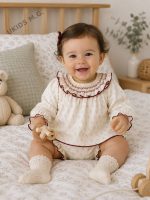 Conjunto Pololo Bebé Niña Crudo Cangas - Imagen 2