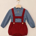 Conjunto bebé niño azul con tirantes