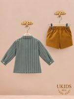 Conjunto Bebé Niño Caramelo con Pantalón Corto Familia Organza - Imagen 2