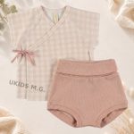 Conjunto camiseta cruzada manga corta + culotte. SMILE TOSCANA