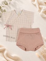 Conjunto camiseta cruzada manga corta + culotte. SMILE TOSCANA