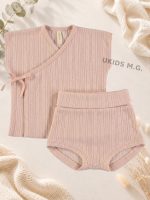 Conjunto camiseta cruzada manga corta + culotte. SMILE Cute