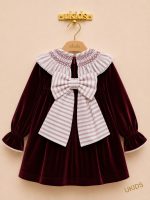 Vestido infantil Azafrán burdeos - Imagen 2
