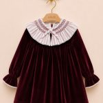 Vestido infantil Azafrán burdeos