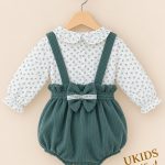 Conjunto 2 piezas Ada musgo para bebé niña