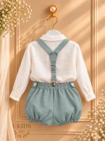 Conjunto Bebé Niño con Cuello Mao y Pantalón Bombacho - Imagen 10
