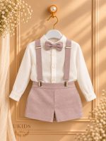 Conjunto Bebé Niño con Cuello Mao y Pantalón Bombacho - Imagen 11
