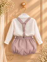 Conjunto Bebé Niño con Cuello Mao y Pantalón Bombacho - Imagen 12
