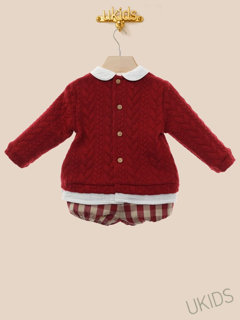 Conjunto baby Familia Guinda