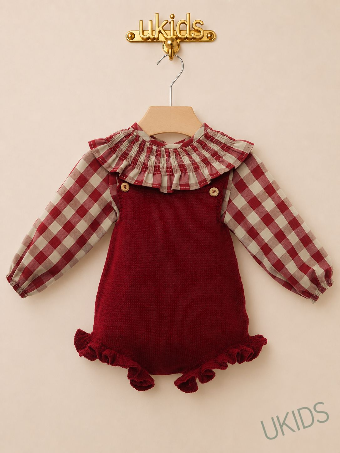 Conjunto ranita Familia Guinda
