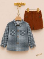 Conjunto niño pantalón corto Familia Hierbabuena