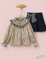 Conjunto infantil niña falda short