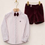 Traje infantil pantalón bermuda Familia Azafrán