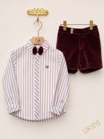 Traje infantil pantalón bermuda Familia Azafrán