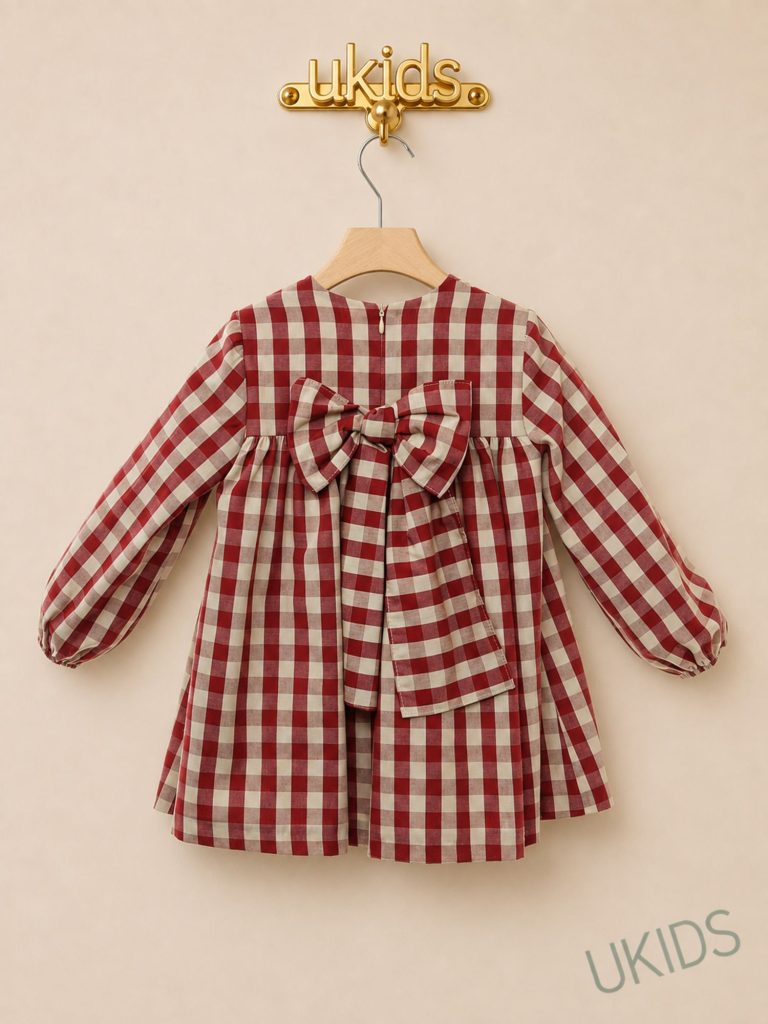 Vestido infantil Familia Guinda