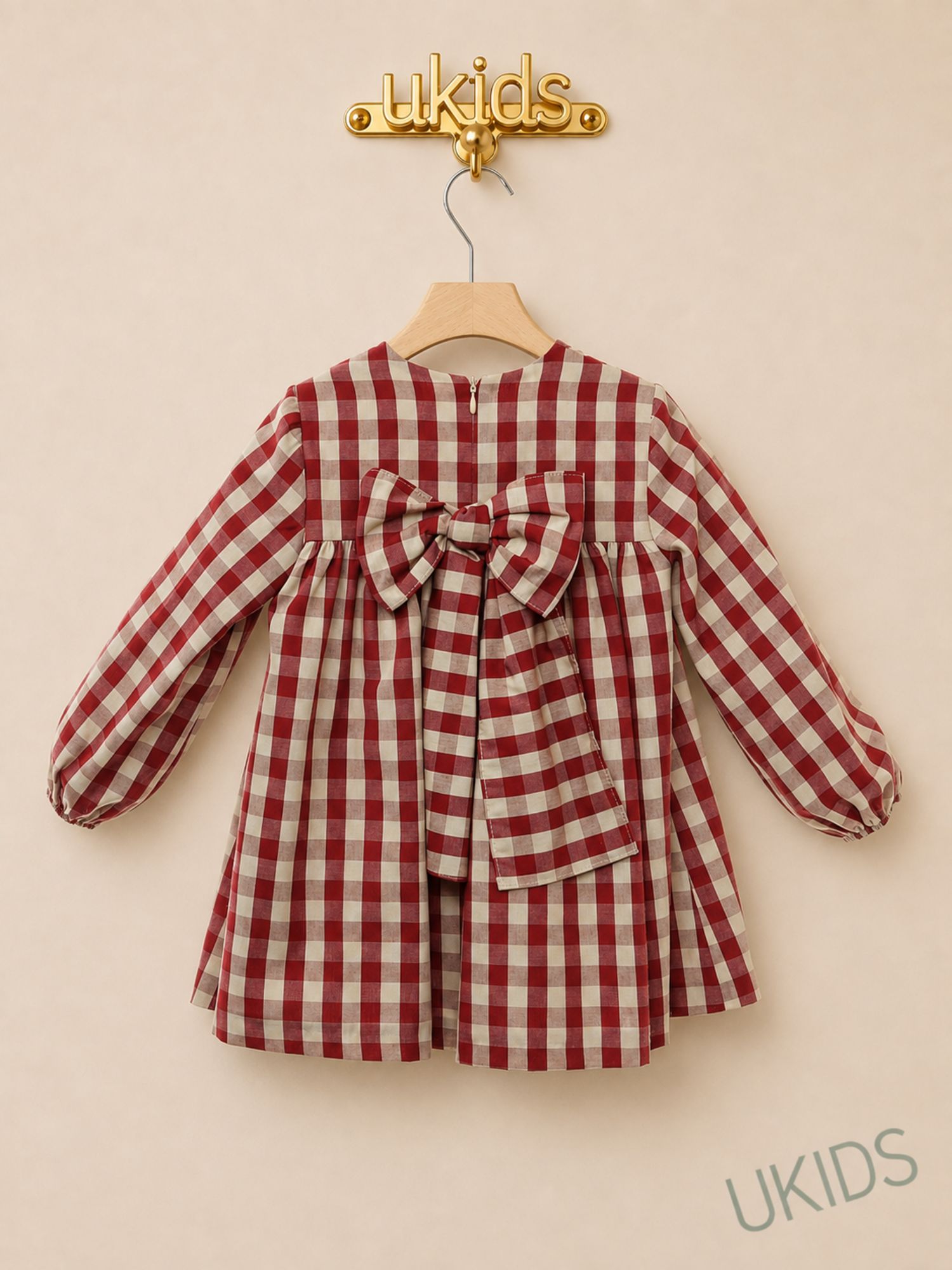 Vestido infantil Familia Guinda
