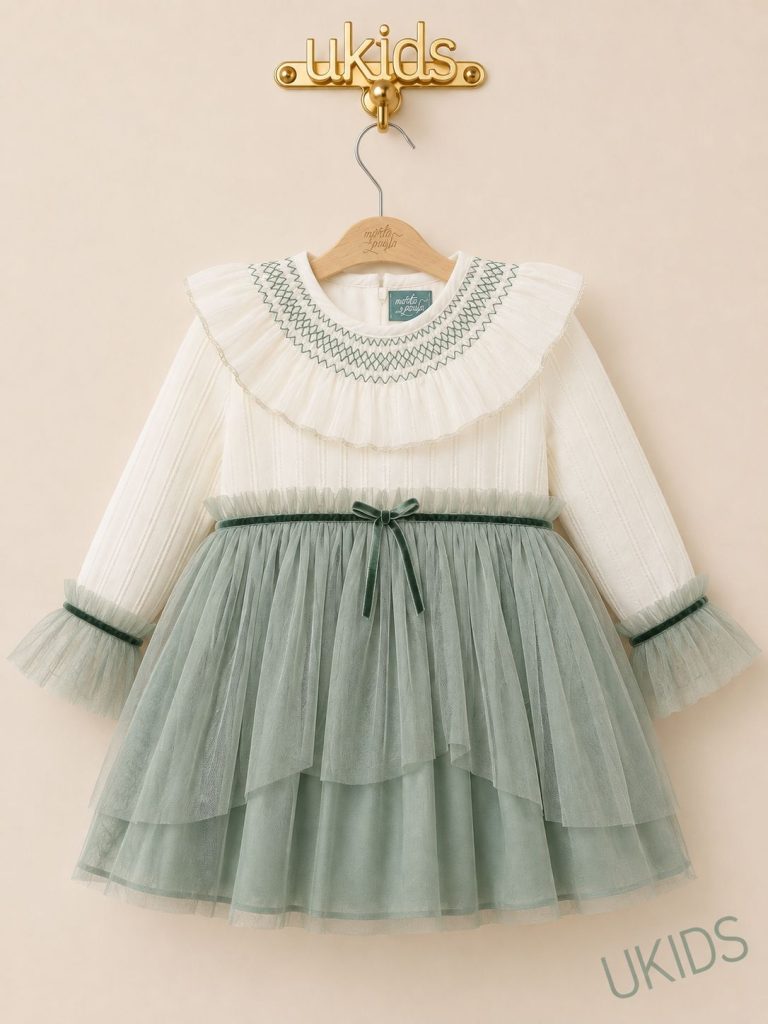 Vestido infantil Familia Canela
