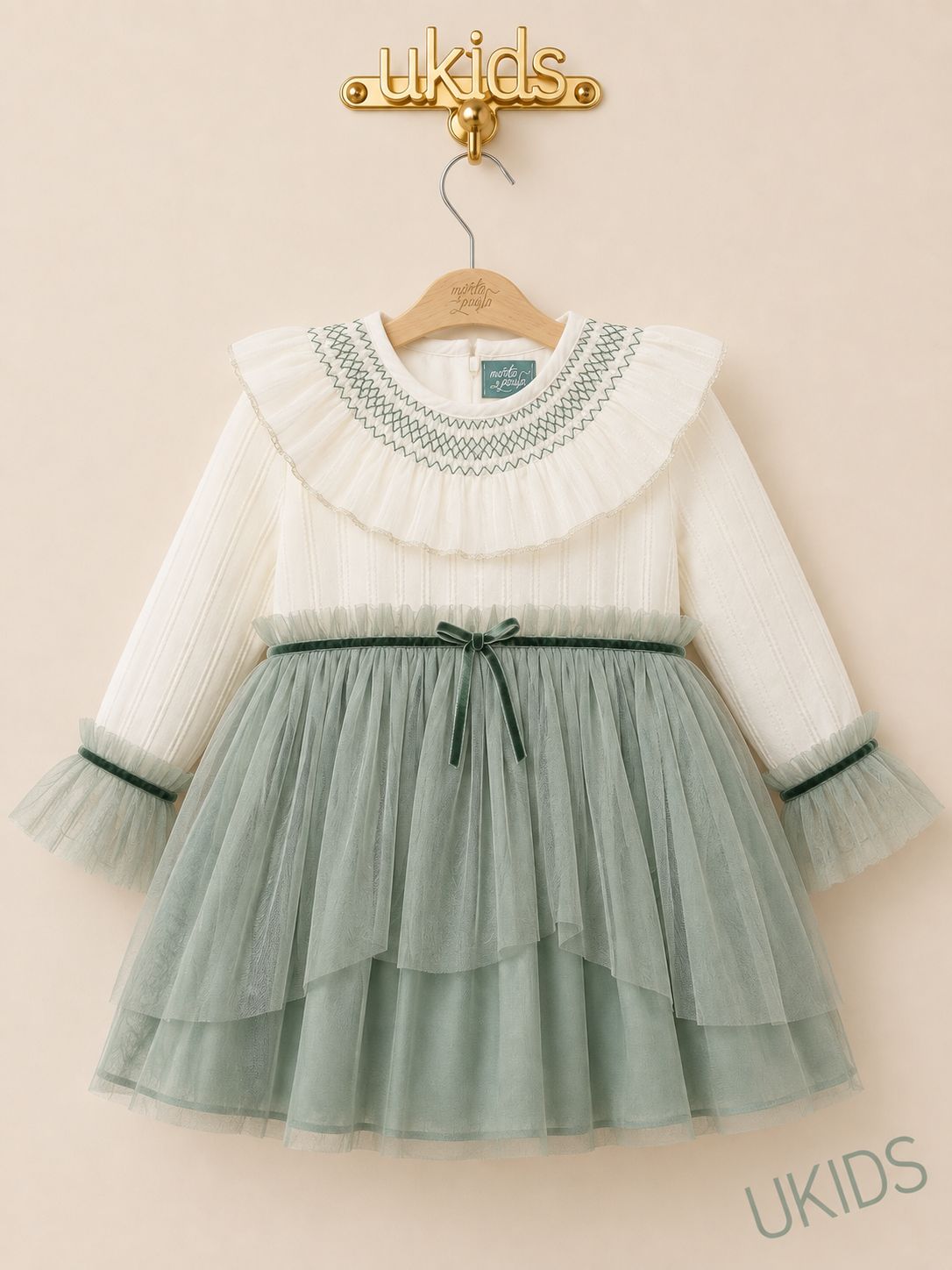 Vestido infantil Familia Canela