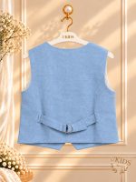 Chaleco Niño de Lino para Ceremonia - Imagen 2