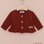 Chaqueta bebé niña granate para otoño-invierno