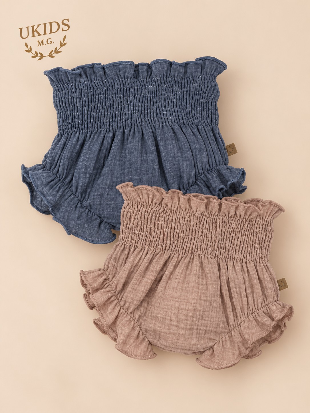 Pololo bebé azul y nude